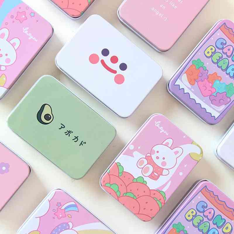 Cute Korean Stationery Rabbit, Bear, Flower Square Tape, Jewelry Storage Box, Desk Card Holders