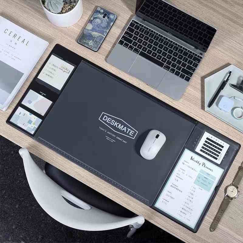 Large Office Computer Desk Mat, Modern Table Waterproof Pvc Laptop Cushion Desks Set With Calendar