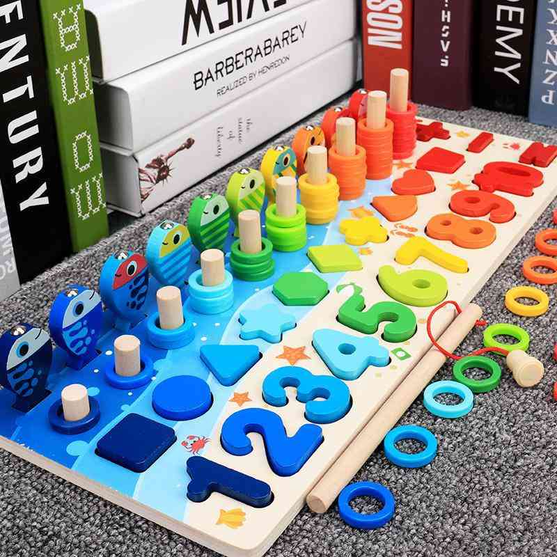 Montessori Educational Wooden Busy Board Math Counting Toy