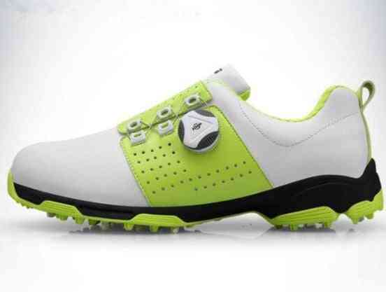 Men Waterproof Breathable Golf Shoes Buckle Slip Resistant Sneakers Outdoor