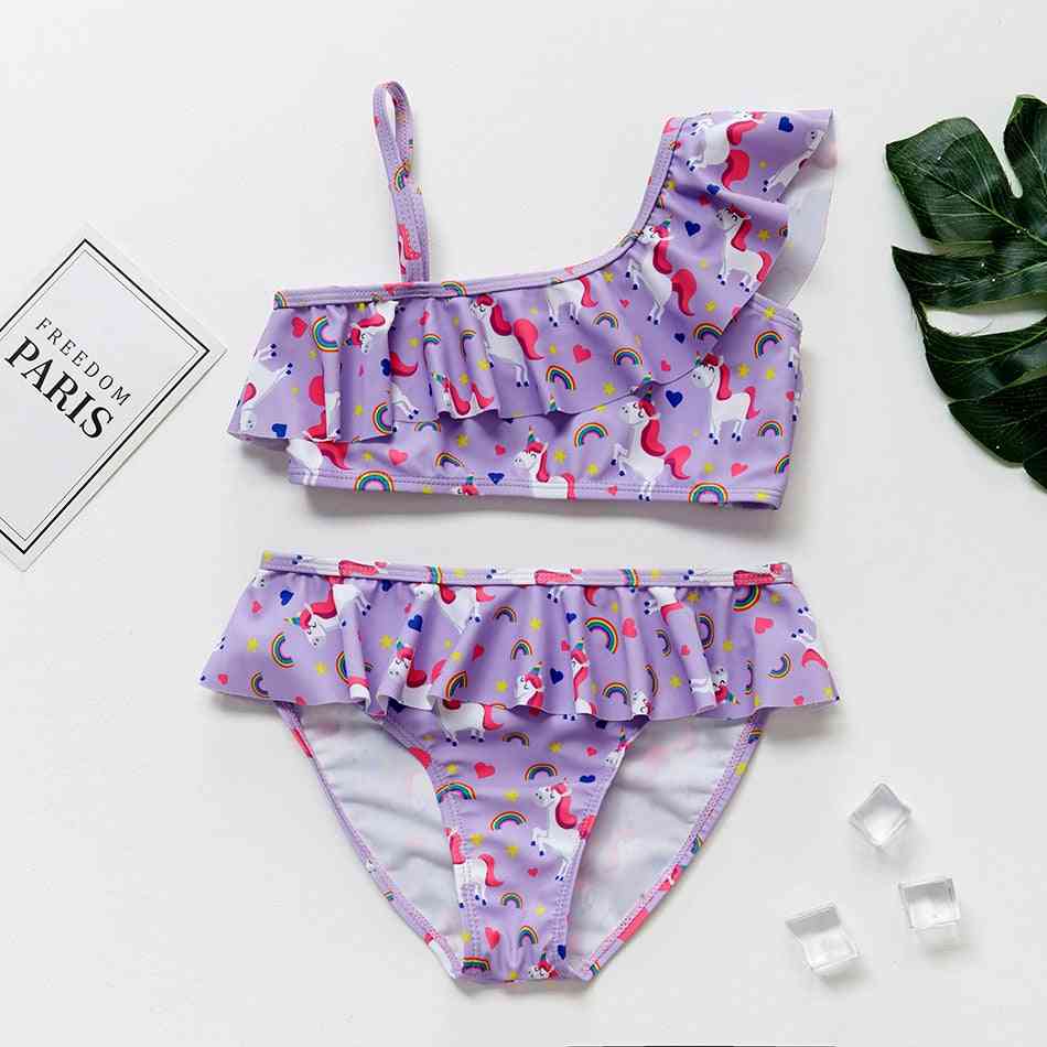 Girl Tassel Bathing Bikini Swimsuit Swimwear Set