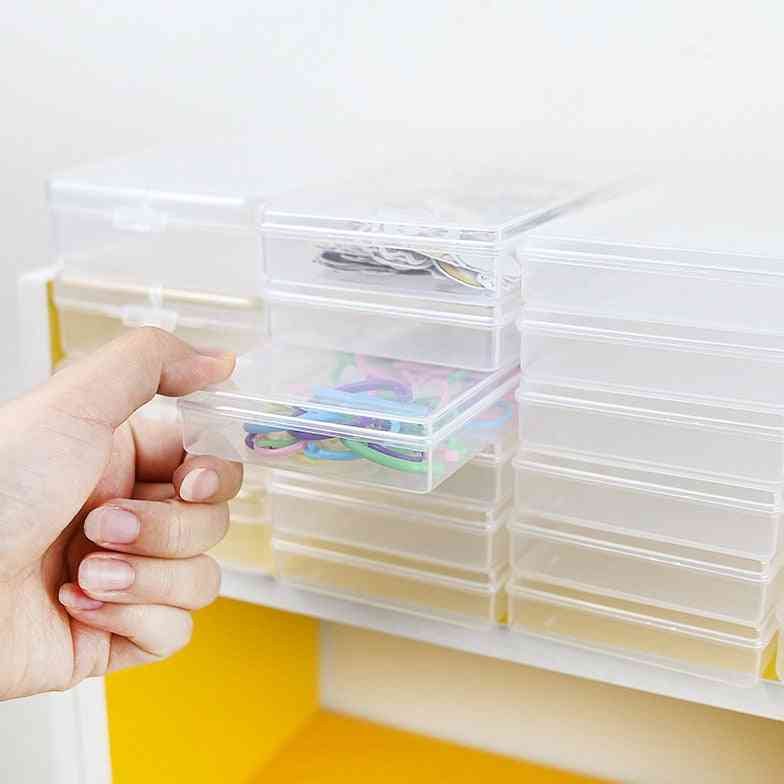Mini Box Multi-function, Organizer Storage Box For Washi Tape, Stickers Paper Clips