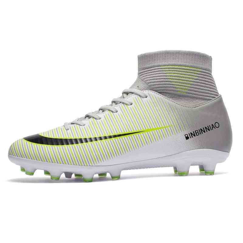 Football Soccer Cleats Long Spikes Sneakers Soft Indoor Footwear Boot