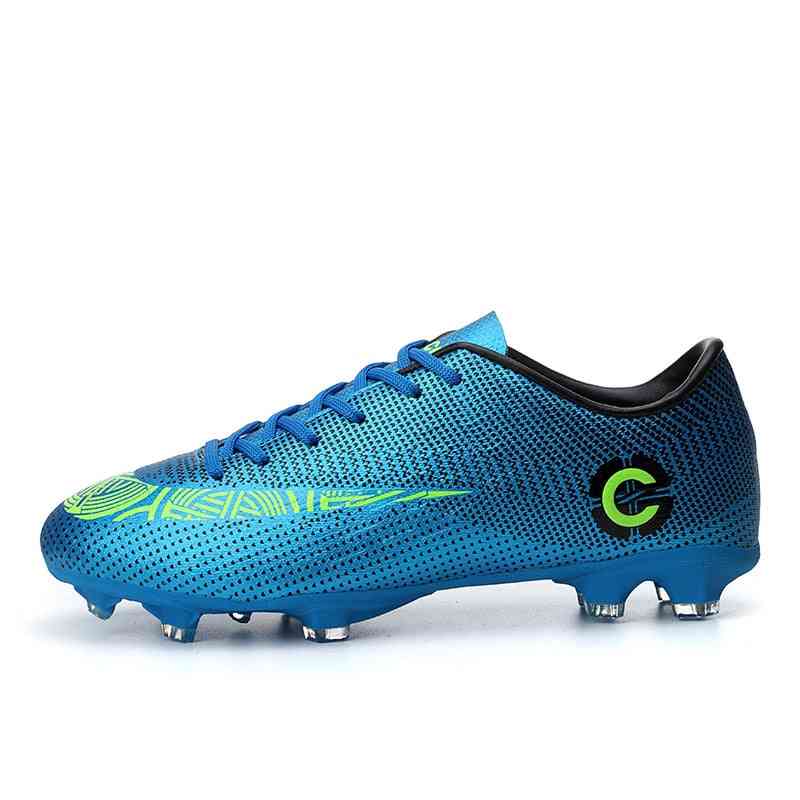 Men Soccer Cleats Turf Football Shoes, Breathable Nonslip Training Sneakers