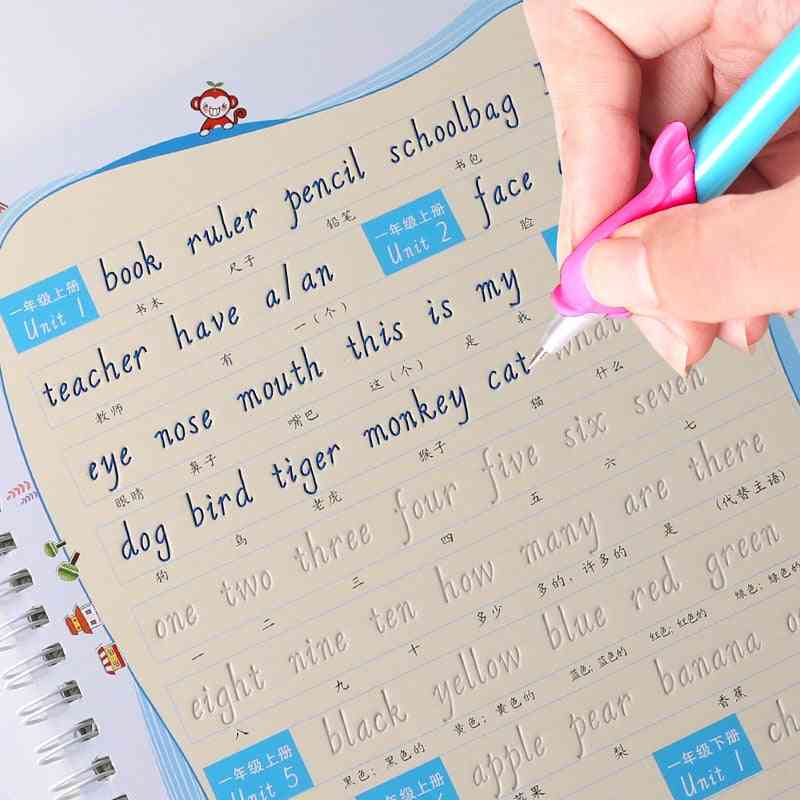 English Alphabet Word Letters Writing Auto Dry Repeat Practice Copybook
