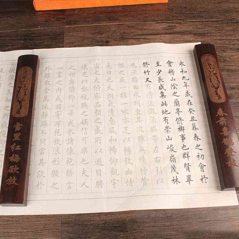 Sculptură în lemn masiv perie chineză caligrafie pictură grăsime