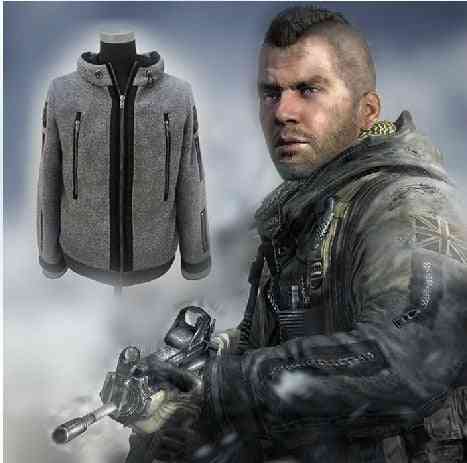 New Cosplay Modern Warfare Task Force Ghost Coat Battle Jacket Tactical Fleece