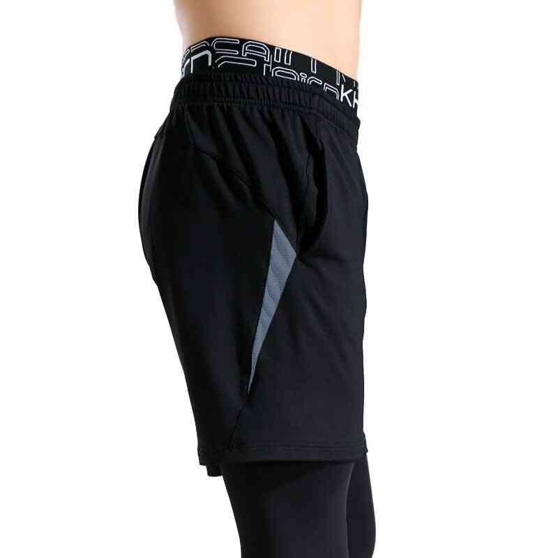 Bărbați pantaloni scurți glezne lungime gimnastică fitness culturism pantaloni sportivi casual
