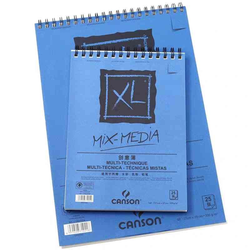 Mix-media Pad, 300g/m2 8k 16k 25 Sheets Papers