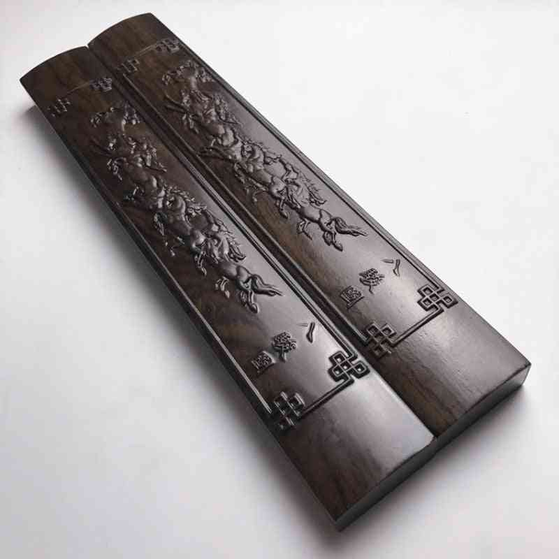 Massive Holz chinesische Kalligraphie Malerei spezielle Briefbeschwerer
