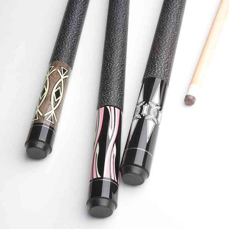 Pool Cue Billiard Maple Shaft Stick With Case Linen Wrap Wonderful Decal Butt