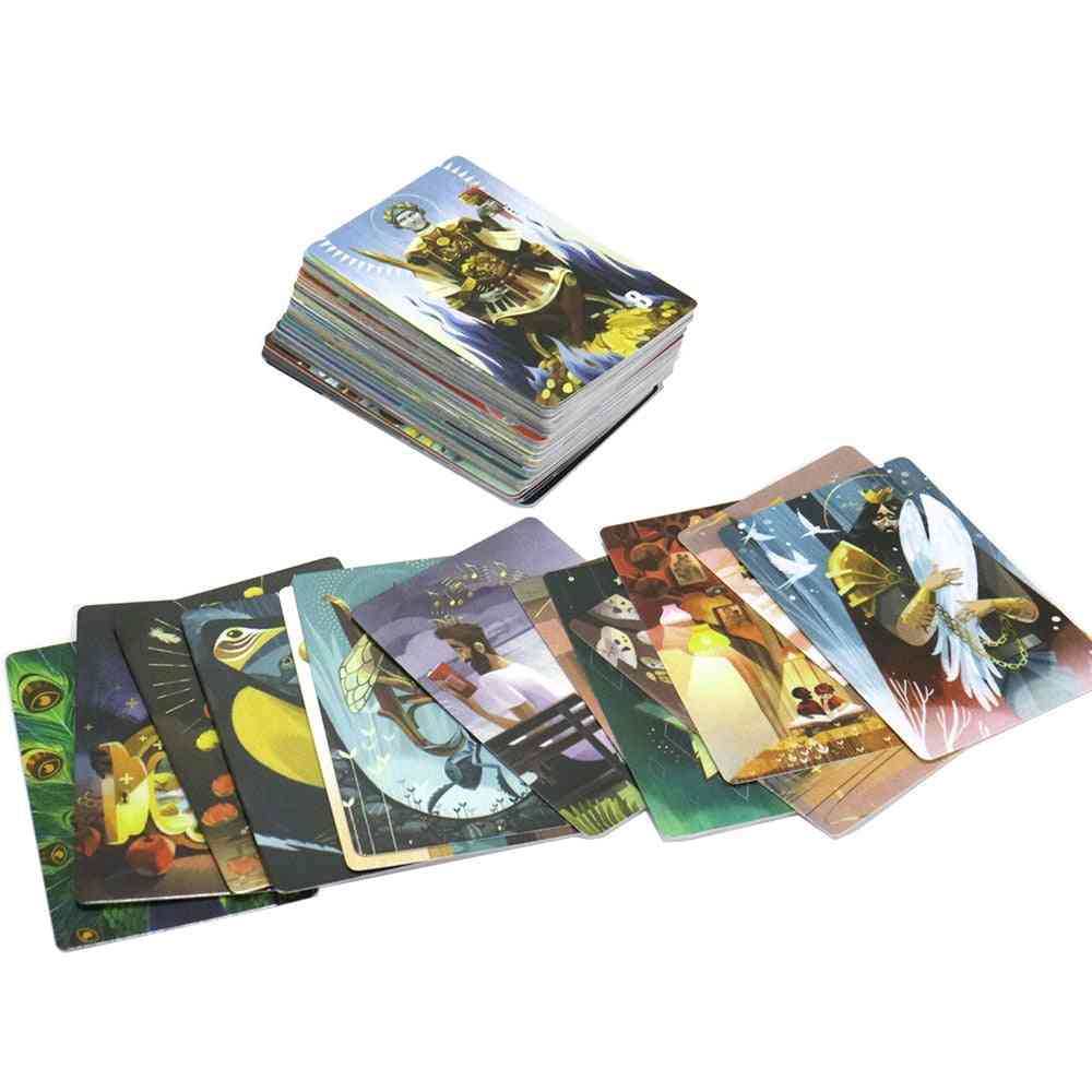 Nyt mini-fortælling-kortspil, uddannelsesspil af høj kvalitet