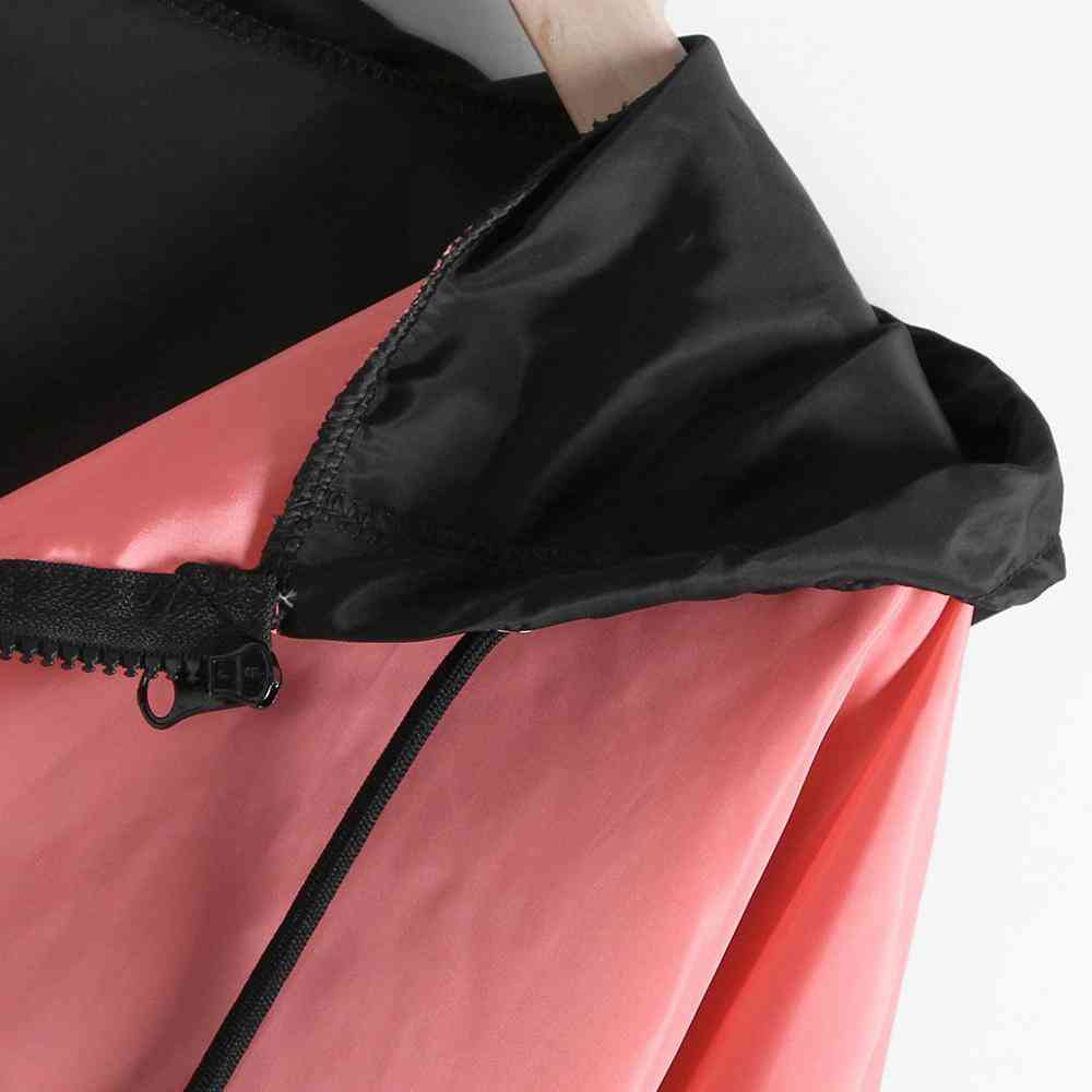 Outdoorová športová bunda dámska neformálna dlhý rukáv zips patchwork tenké kombinézy s kapucňou jeseň