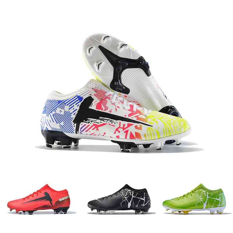 Men Fg Football Boots, Comfortable Soft Breathable Soccer Shoes