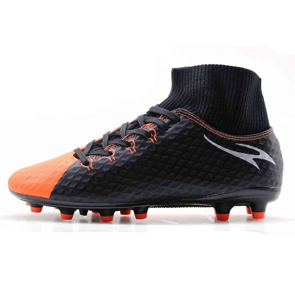 Men's High Ankle Ag Sole Outdoor Cleats Football Boots Shoes Soccer Cleats