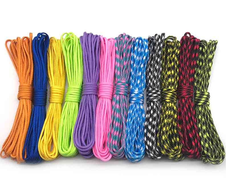 5 Meters Paracord 550 Parachute Cord, 7 Strand Camping Survival Equipment Tents Rope