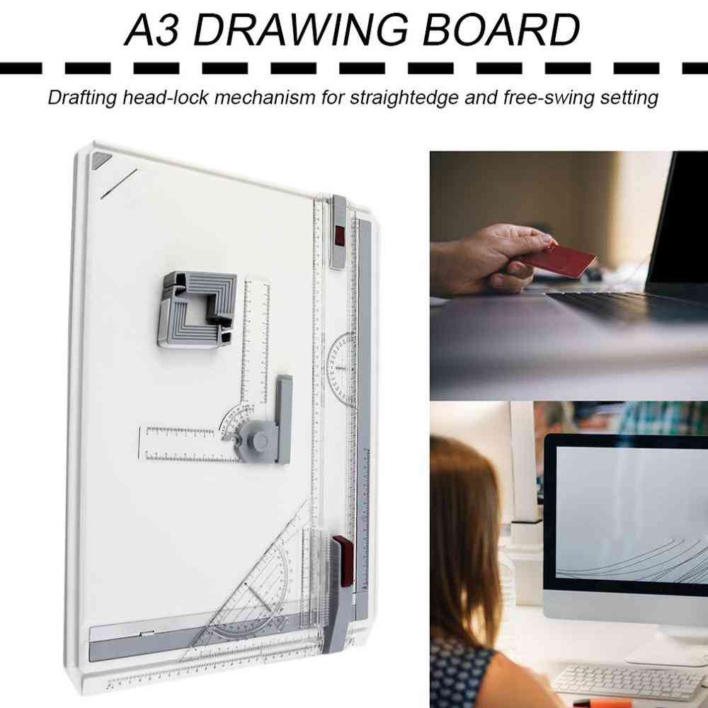 Drawing Board Table, Draft Painting Boards With Parallel Motion