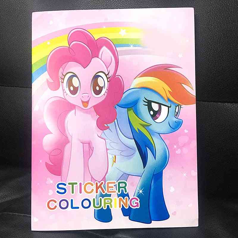 16-page Pony Coloring Sticker Adults Coloring Books