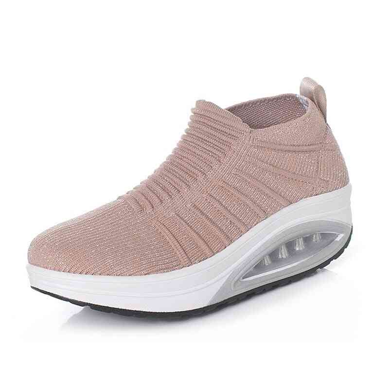 Women Slimming Shoes, Fly Wire Air Slip-on Sneakers