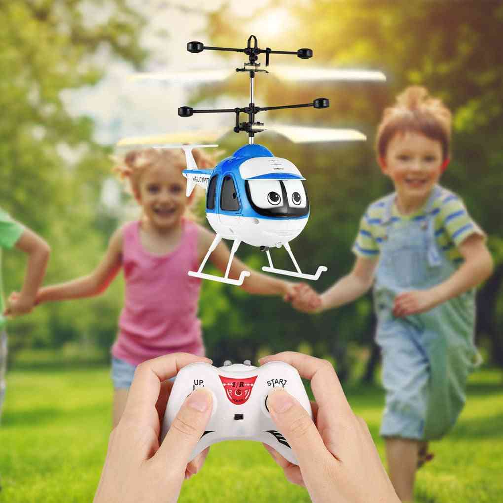 Rc Plane Helicopter Cartoon Remote Control Infrared Sensor Aircraft Drone