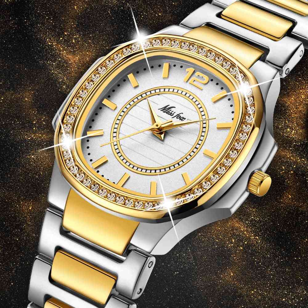 Luxus, Diamantquarz, Armbanduhr