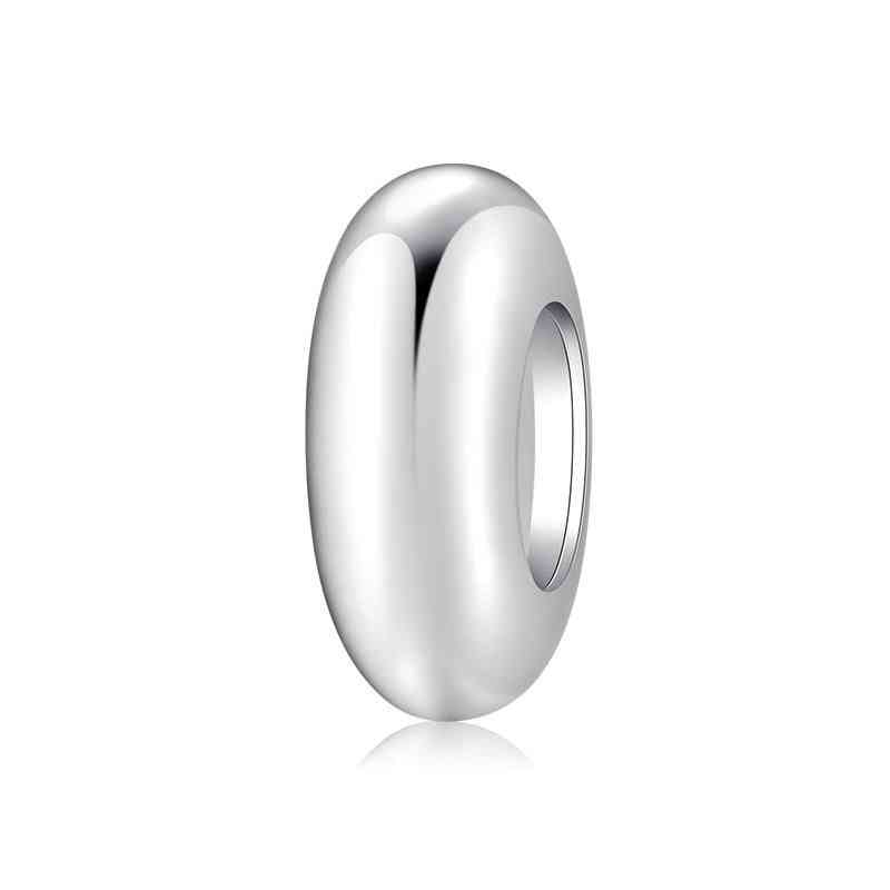 Sterling sølv glatte runde propperler til smykker, der fremstiller originale armbånd