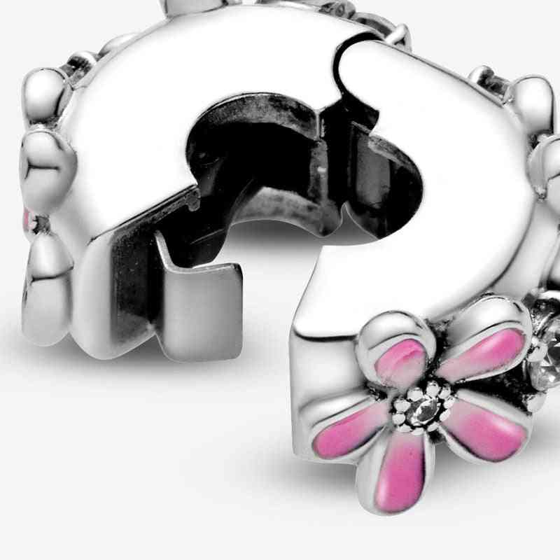 Original Honey Daisy Fits Pandora Charms Silver Bracelet Necklace