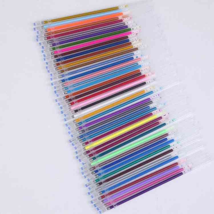 Glitter Multi-colored Painting, Writing, Pen, Refill Rod Handle Tool