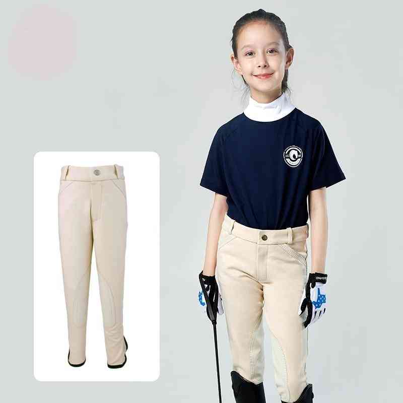 Pantalones de montar para niños, pantalón elástico suave y transpirable