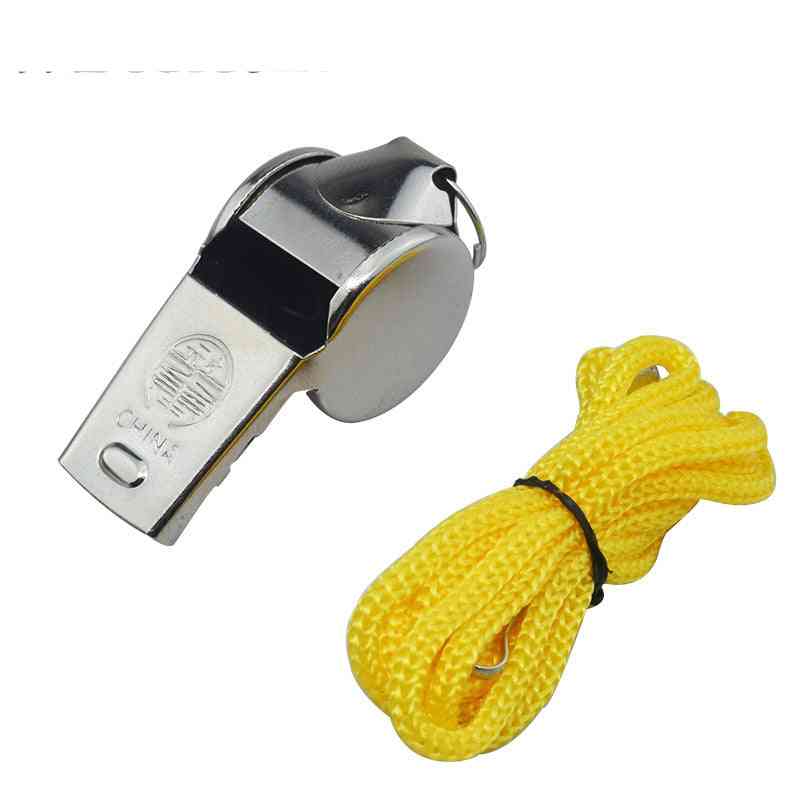 Metal Whistle With Colorful Lanyard For Sports Training