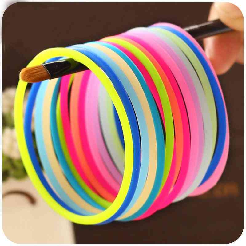 Kleuren glow armband elastische haarbanden
