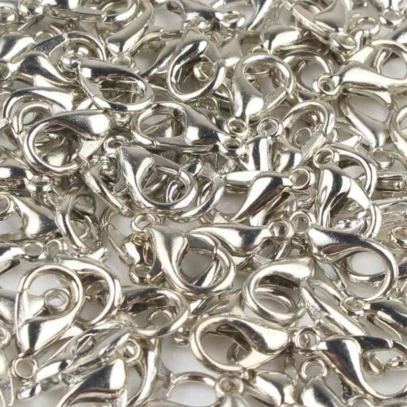 Fermoir mousqueton en acier inoxydable crochets fermoirs d'extrémité connecteurs pour collier