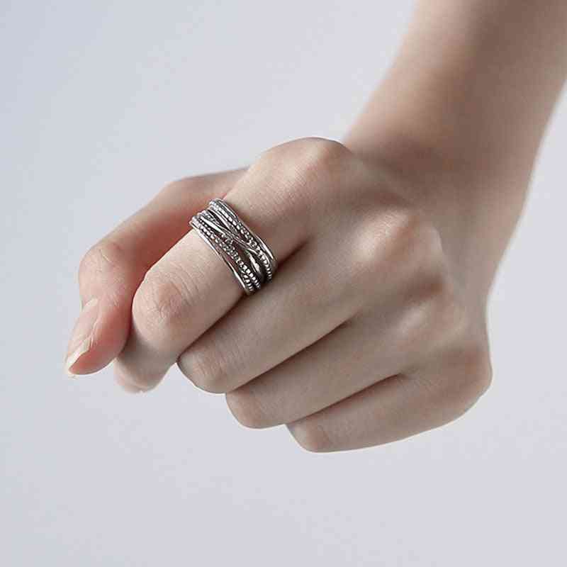Vintage Multi Layered Large Rings For Women