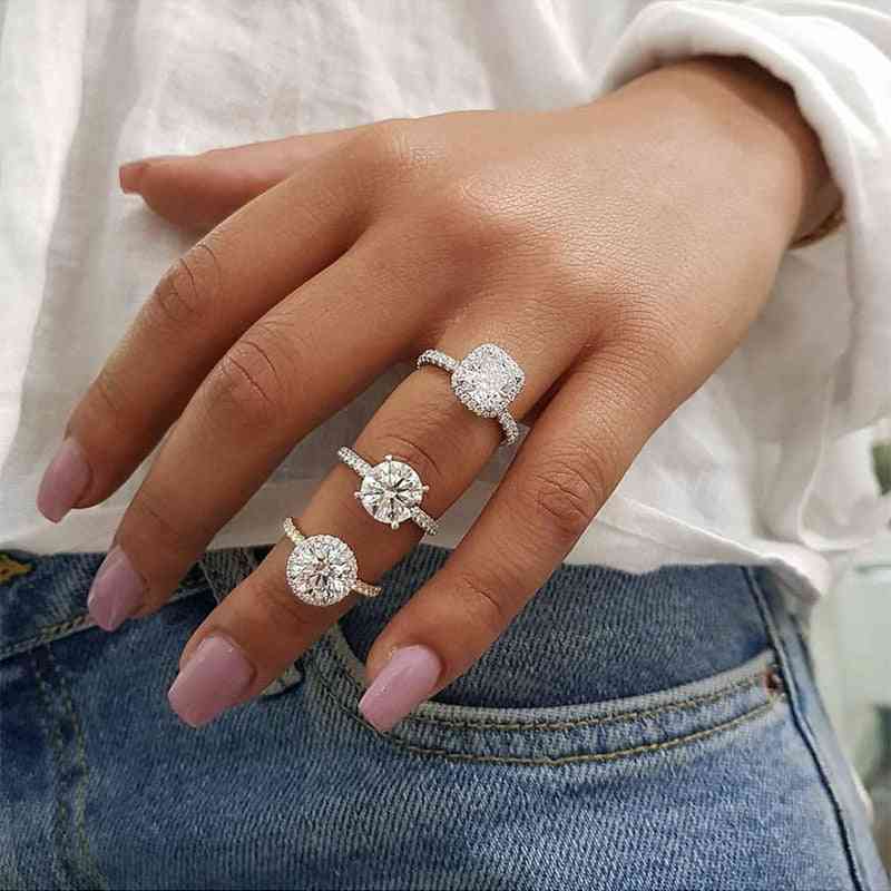 подарък от кубичен цирконий моден бижутериен пръстен за жени