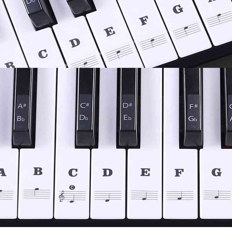 54/61 Key Electronic Keyboard Piano Sticker, 88-key Piano Stave Note Sticker
