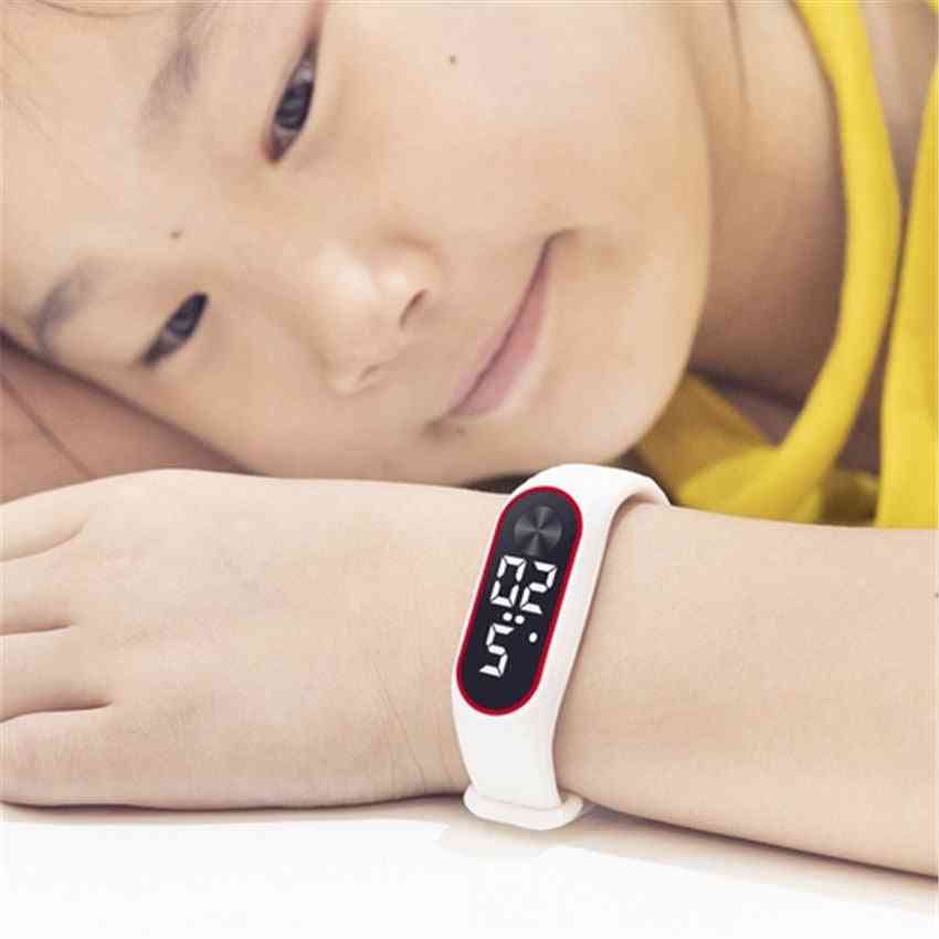 Kinder Sport elektronische Armbanduhr führte Digitaluhr