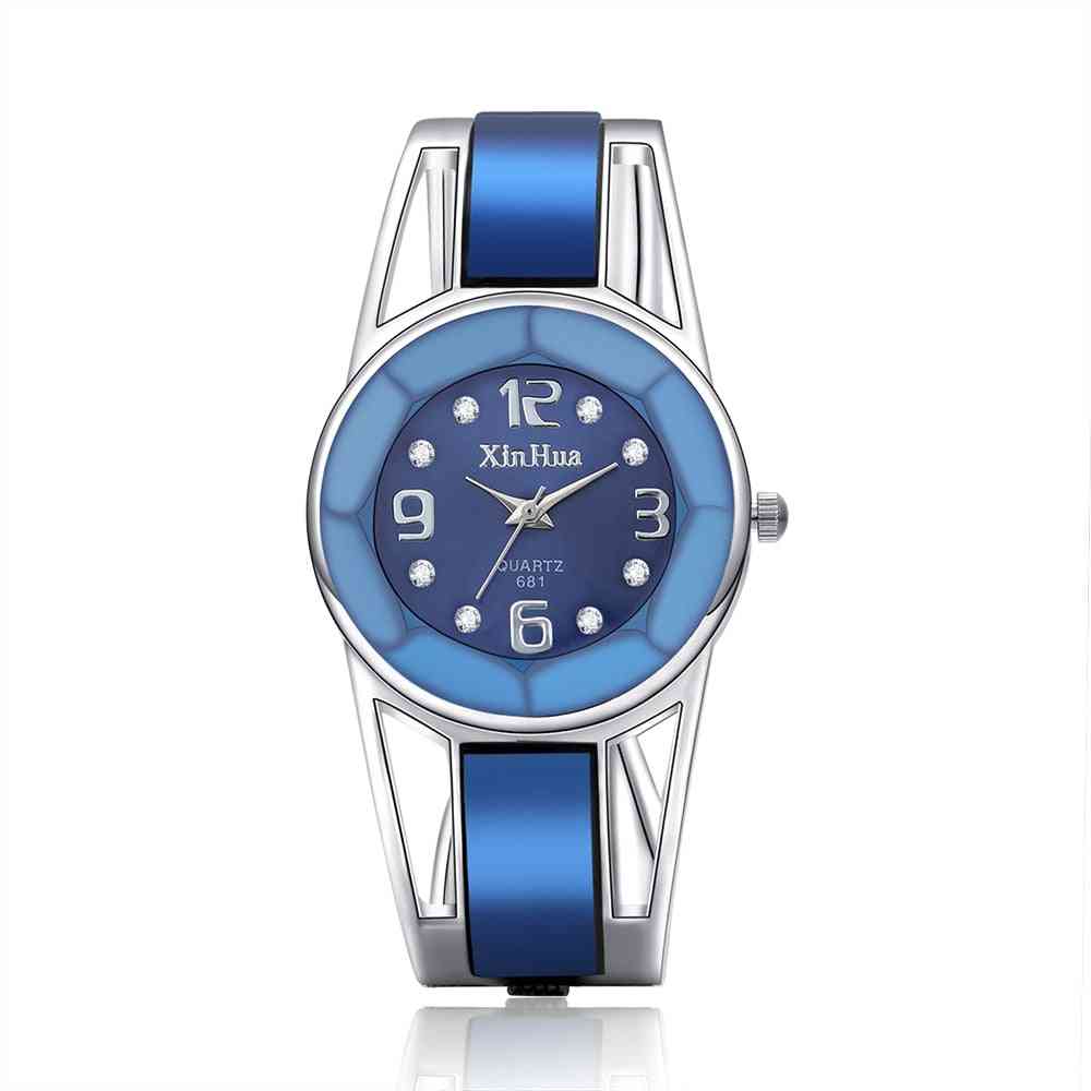 Heet verkoop armband horloge vrouwen luxe merk roestvrij stalen wijzerplaat quartz horloges