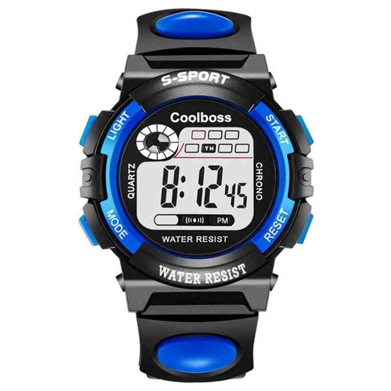 Silicone Strap, Waterproof Led Digital Sport Kids Watches