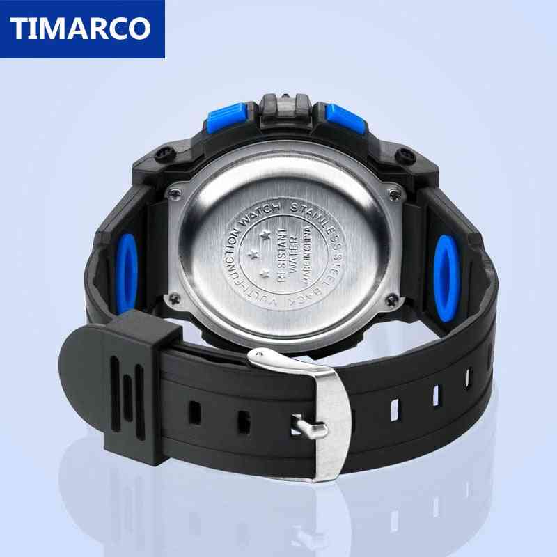 Bracelet en silicone, montres pour enfants de sport numérique à LED étanche