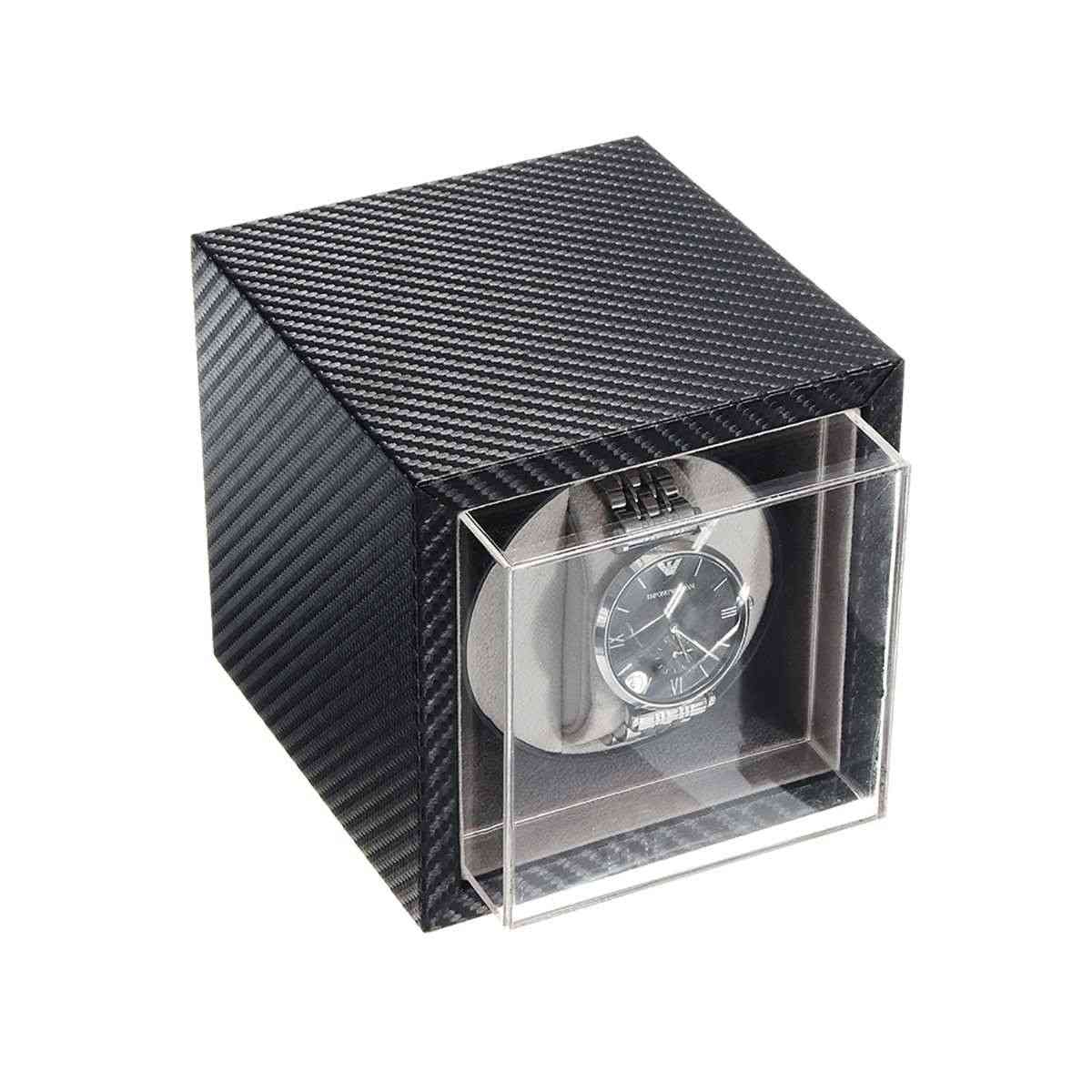 Carica-orologio automatico, scuotitore muto, scatola per orologi in fibra di carbonio