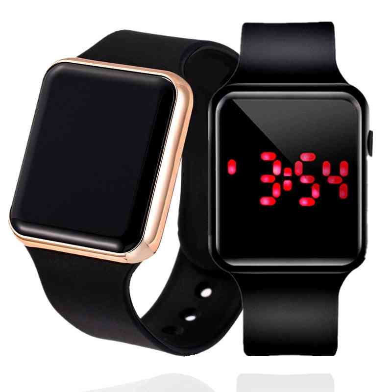 Led cyfrowy, silikonowy elektroniczny zegarek na rękę zegar wojskowy / sportowy dla mężczyzn / kobiet