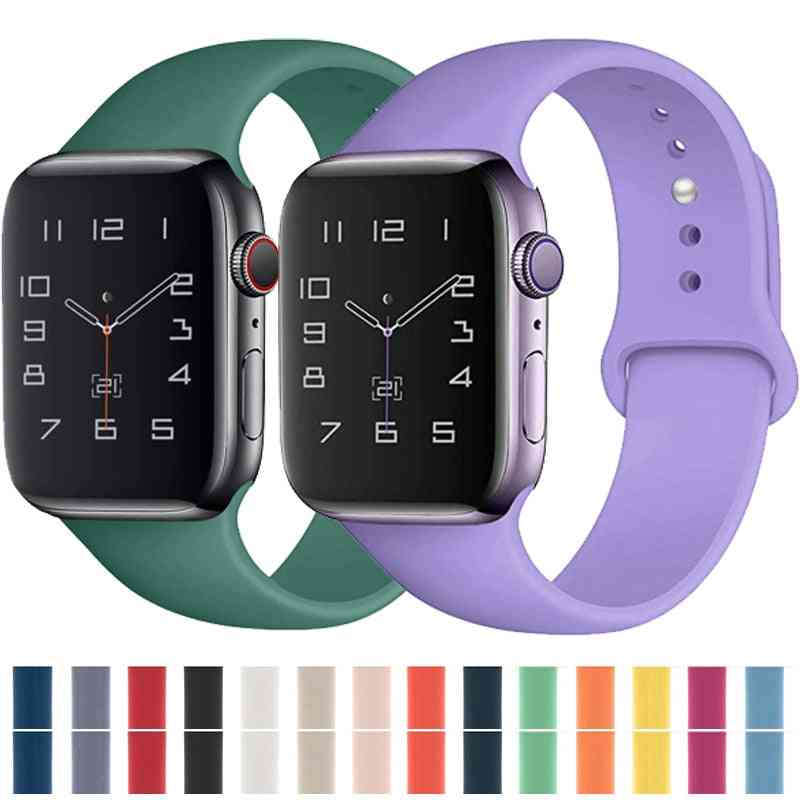 Sport Silicone Strap Belt Bracelet Correa For Apple Watch Accessories