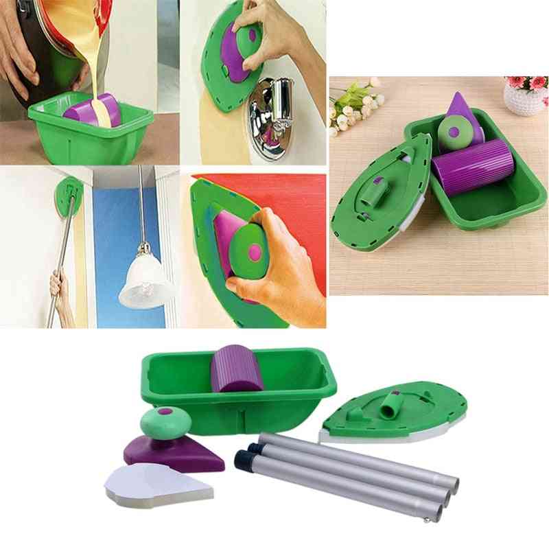 Paint Roller Tray, Sponge Pads, Kits Household Painting Brush Tools