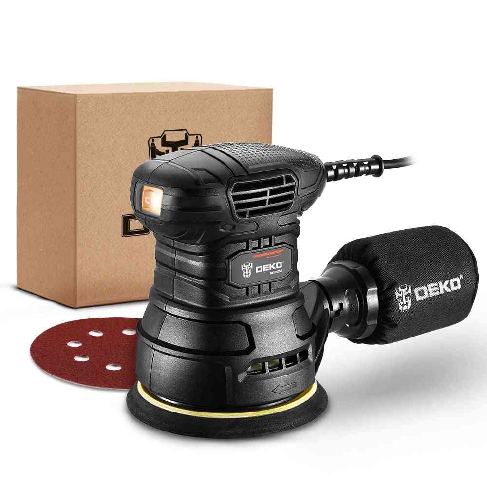 Orbit Sander With Dust Exhaust And Hybrid Dust Canister