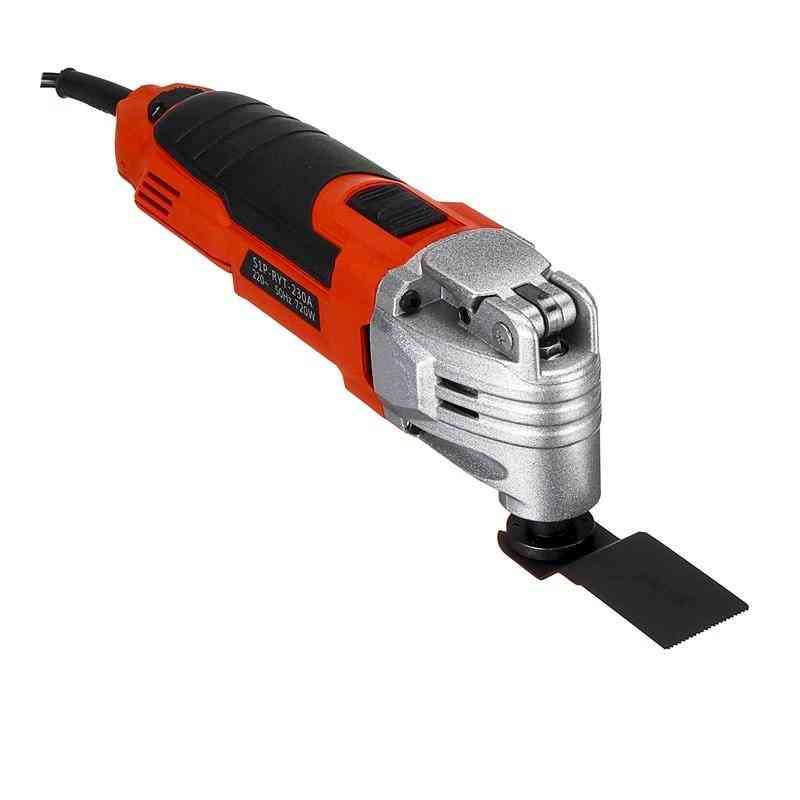 Oscillating Tool With Sanding Pad, Sandpaper And Soft-metal Plunge Blade
