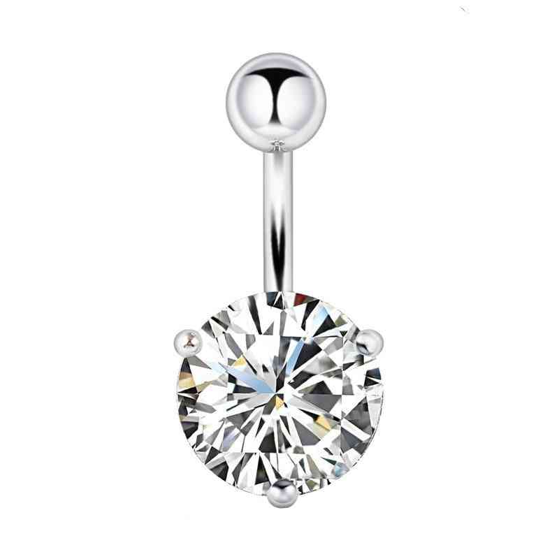 925 Sterling Silver, Belly Button Ring