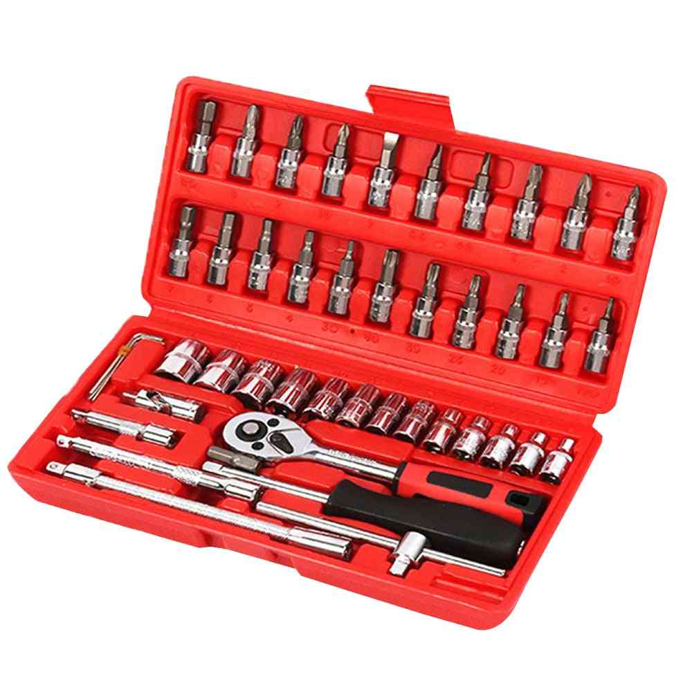 Socket Wrench Tools Key Hand Tool Set - Spanner Wrench Socket Case
