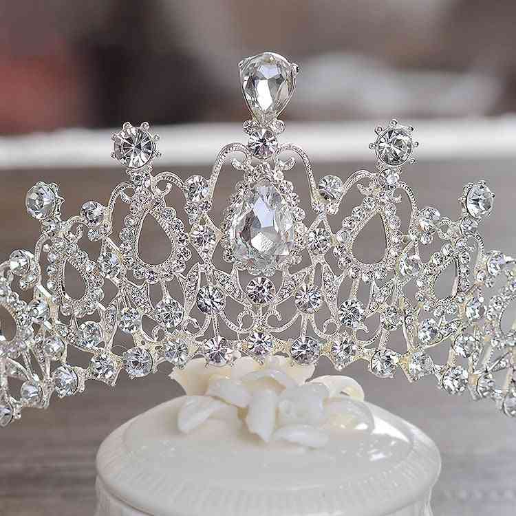 Divat kristály tiara, koronák, fülbevalók, nyakláncok, esküvői ékszer kiegészítők
