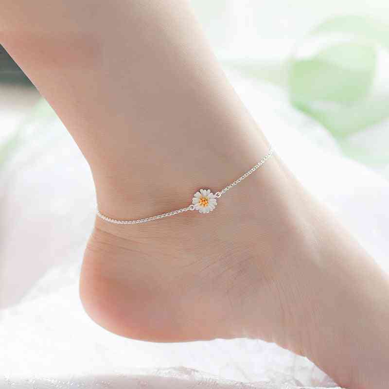 925 nakit iz čistega srebra - verižice za noge za ženske
