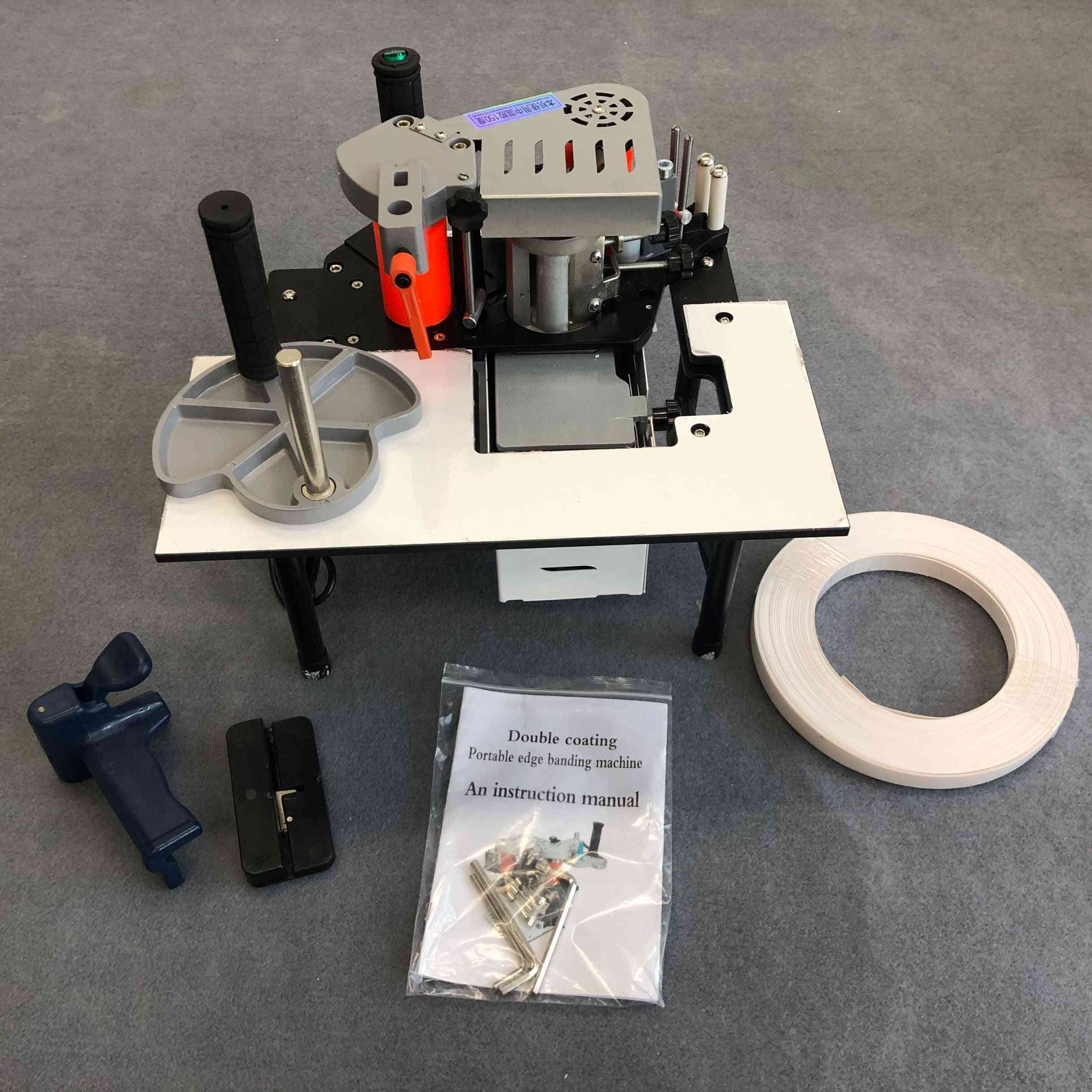 Double Side Gluing Portable Edge Woodworking Banding Machine